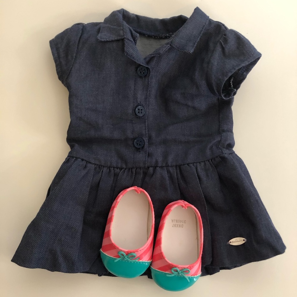 American girl doll dress! Indigo Bubble Dress for 18-inch Dolls